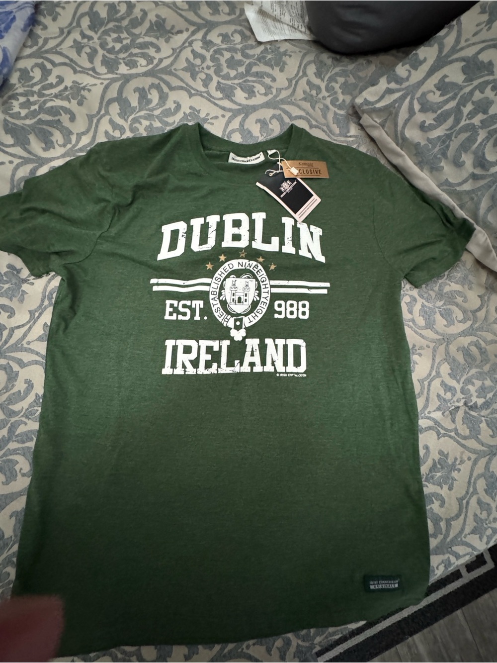 Green Dublin Ireland Graphic Short Sleeve Tee